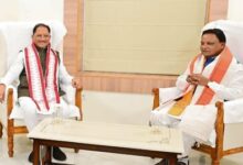 मुख्यमंत्री विष्णु देव साय ने ओडिशा के मुख्यमंत्री मोहन चरण माझी से की सौजन्य भेंट