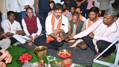 उप मुख्यमंत्री विजय शर्मा ने मुड़घुसरी में 1.48 करोड़ रुपए के तीन सड़क का किया भूमिपूजन