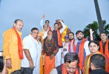 भारी बारिश भी नहीं रोक सकी नशामुक्त भारत की पदयात्रा