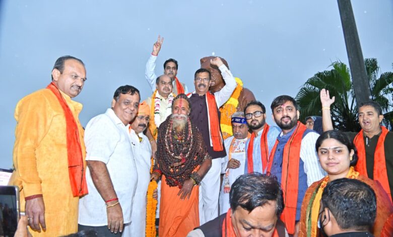 भारी बारिश भी नहीं रोक सकी नशामुक्त भारत की पदयात्रा