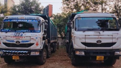 अवैध रेत परिवहन पर सख्त कार्रवाई, बेमेतरा में 6 हाइवा वाहन जब्त